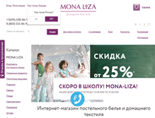 Tablet Screenshot of mona-liza.com